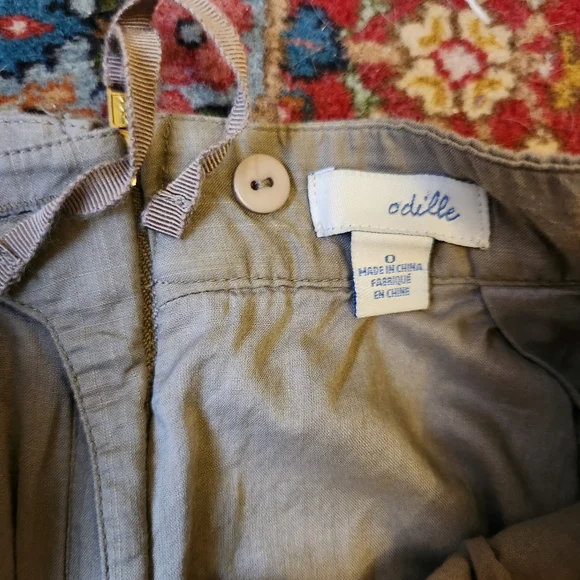 Odille A-Line Skirt Olive Green - Picture 3 of 3